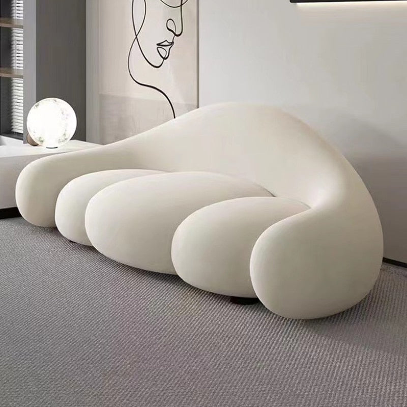 White Queen Living Room Sofas Modern Nordic Floor Lounge Children's Lazy Sofa Chair Cloud Luxury Sofy Do Salonu Furniture